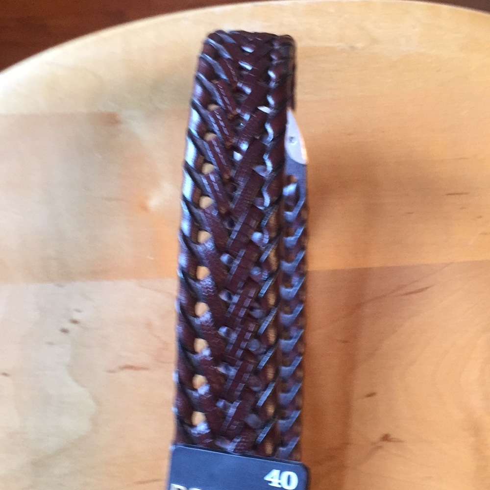 Dockers Leather Woven Belt